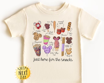 Just Here For The Snacks Kids Disney Shirt, Disney Snack Goals Toddler Shirt, Disney Shirt, Disney Epcot Shirt, Toddler or Youth Sweatshirt