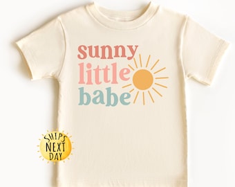 Sunny Little Babe Shirt, Summer Toddler Tee