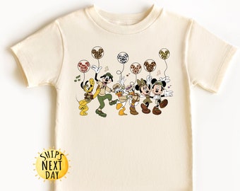 Disney Safari Toddler Shirt, Mickey and Friends Animal Kingdom Tee