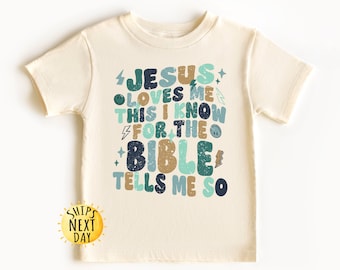 Jesus Loves Me Shirt, Christian Toddler Apparel