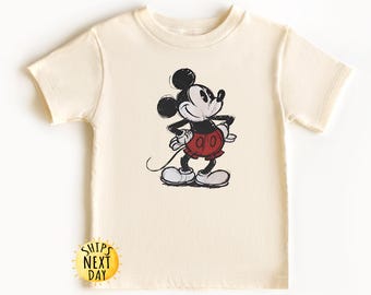 Retro Mickey Kids Shirt, Mickey Toddler Shirt, Disneyland Kids Shirt, Disney Toddler Shirt, Disneyland Trip Tee, Toddler or Youth Sweatshirt