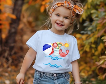 Little Beach Bum Kids Shirt - Summer Toddler Tee - Cute Summer Beach Kids Gift - Summer Vacation Tee - Summer Kids Shirt - Gift For Kids