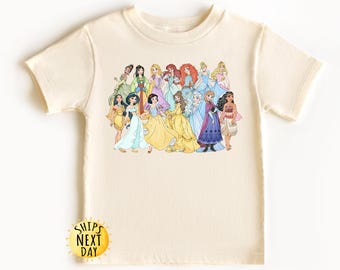 Princess Kids Shirt, Watercolor Princesses Toddler Shirt, Princess Squad Gift, Princess Friends Shirt, Disney Toddler or Youth Sweatshirt