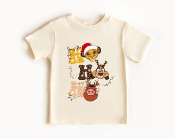 Ho Ho Ho Christmas Simba Shirt, Disney Lion King Xmas Sweatshirt, Disney World Simba Christmas Tee, Disney Animal Kingdom