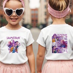 KPop Demon Hunters Kids T-Shirt Children's Shirt Cool Girls Top - Foto 2
