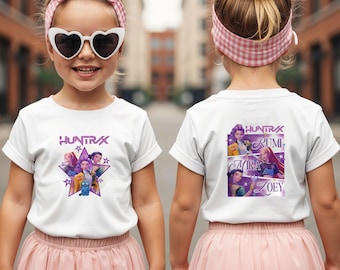 Huntrix T Shirt, Demon Hunters Shirt, Huntrix Girls T Shirt, Mira Rumi Joey Shirt, Demon Hunter Kids Shirt, Gift For Kpop Fan, Kpop Movie