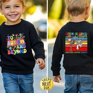 Toy Story Autism Awareness Shirt, To Autism And Beyond Sweater, Buzz & Woody Autism Tee, Inclusion Sweatshirt, It's Ok To Be Different Shirt