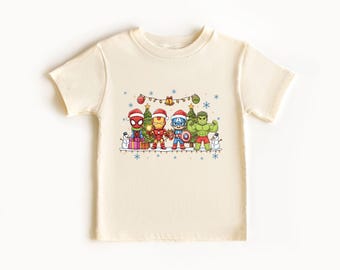 Super Heroes Winter Christmas Shirt, Disney Superhero Christmas Sweatshirt, Merry Christmas Sweater, Disney Xmas Super Heroes Kids Shirt