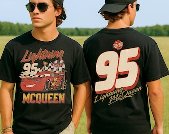 Retro Lightning McQueen Kids Shirt - Vintage Disney Pixar Cars Tee