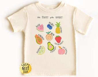 Fruit of the Spirit Toddler Shirt, Christian Shirts for Kids, Bible Verse Shirt, Jesus Adult Shirt, Toddler or Youth Sweatshirt