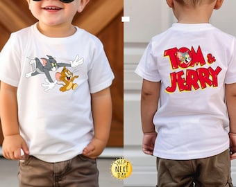 Funny Tom And Jerry Shirt, Tom Shirt, Jerry Shirt, Tom And Jerry, Cartoon Tee, Gift For Kids, Gift For Friends, Casual Unisex Clothing