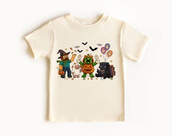 Camiseta con garabatos de Halloween, camiseta de Halloween, camiseta con temática de Halloween linda, camiseta de Feliz Halloween, camiseta de Feliz Halloween con corazón, juego de Halloween