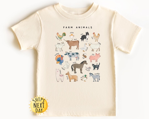 Cute Farm Kids Shirt, Farm Animals Toddler Shirt, Animal Love Kids Tee, Toddler Sweatshirt, Youth Sweatshirt, Cute Farming Shirt