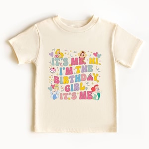 It&#39;s me Hi I&#39;m the Birthday Girl It&#39;s Me T-shirt, Kids Birthday T-shirt, It&#39;s me Hi T-shirt, Personalized Birthday T-shirt