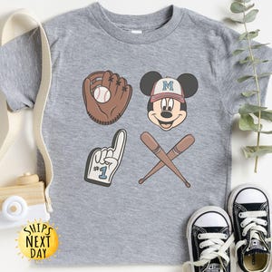 Retro Mickey Baseball T-Shirt, Disney Vacation T-shirt, Mickey Mouse T-Shirt, Sport Mickey Shirt, Magic Disney Sport Tee, Kingdom Shirt