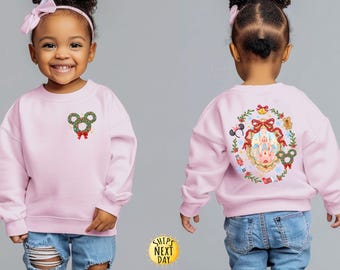 Disney Christmas Magic Castle Shirt Mickey Ear Xmas Shirt Coquette Bow Disney Christmas Disney Trip Shirt