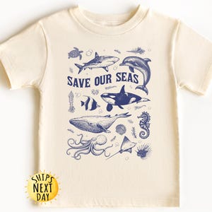 Save Our Seas Toddler Shirt, Protect Our Oceans Kids Shirt,Shark Shirt, Save The Ocean Kids,Ocean Lover Youth Sweatshirt, Respect The Locals