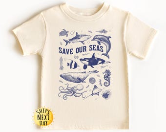Save Our Seas Toddler Shirt, Protect Our Oceans Kids Shirt,Shark Shirt, Save The Ocean Kids,Ocean Lover Youth Sweatshirt, Respect The Locals