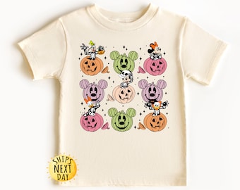 Mickey and Friends Halloween Shirt, Pumpkin Skeleton Tee