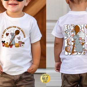 Little Chef Remy Front and Back Toddler Shirt, Disney Ratatouille Chef Kids Shirt,  Mouse Chef Disneyland Trip Toddler or Youth Sweatshirt