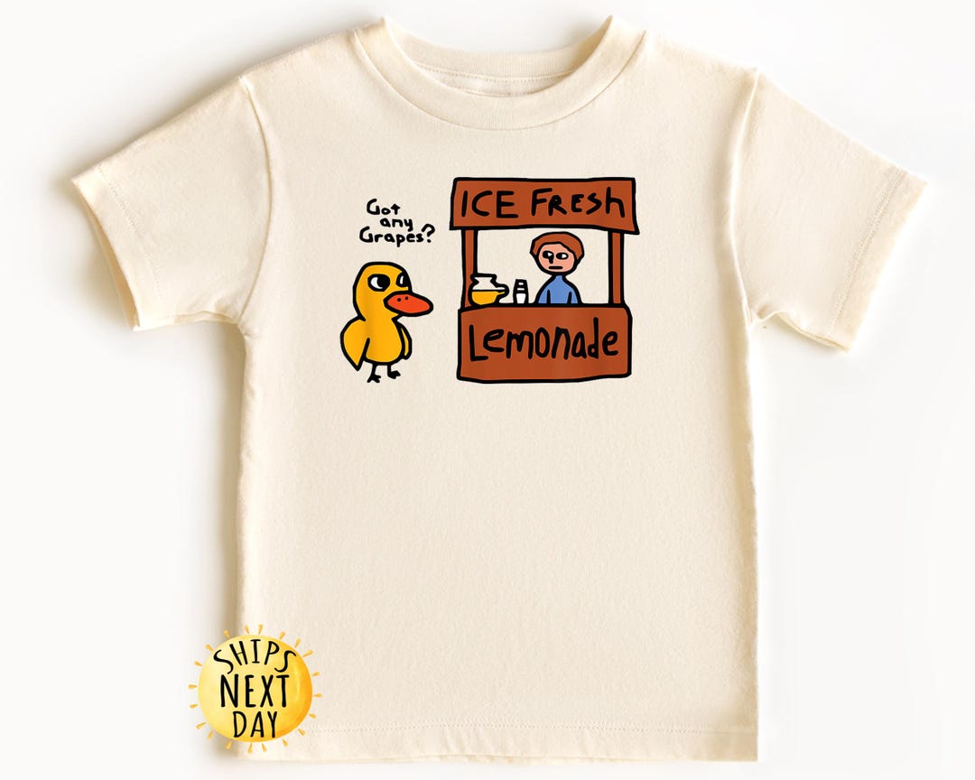 Got Any Grapes Kids Shirt, The Duck Song Toddler Shirt, Ice Fresh Lemonade Shirt, Millenni