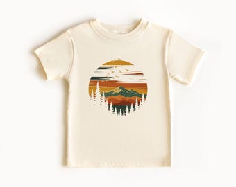 Forest Themed Shirt, Retro Pine Trees Sunset Shirt, Adventure Shirt, Nature Lover Gift, Camping Gift Shirt, Retro Forest Shirt,Outdoor Shirt