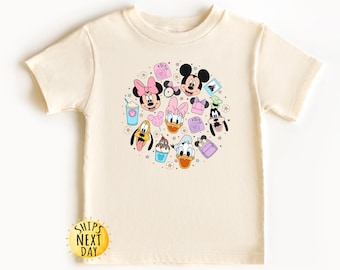 Disneyland Trip Mickey and Friends Kids Shirt, Pink Minnie Toddler Shirt, Mickey And Minnie Kids Shirt,  Toddler or Youth Sweatshirt