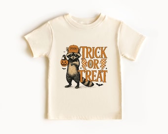 Trick Or Treat Raccoon Shirt, Raccoon Halloween T-Shirt, Trash Raccoon Trick Or Treat Tee, Gag Meme Halloween Shirt, Raccoon Meme T-Shirt