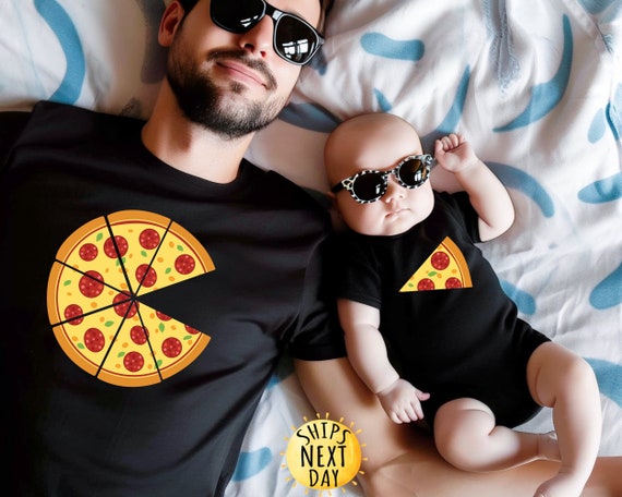 Dad and Baby Pizza Shirt, Dad and Son Shirt, Dada Lover Shirt, Toddler Shirt, Dad Gift, Toddler or Youth Sweatshirt, Father's Day Gift