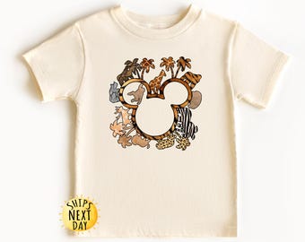 Disney Animal Kingdom Toddler Shirt, Mickey Safari Design