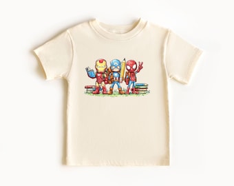 KINDERGARTEN Back To School Shirt Superhero Rolling Into Kindergarten Kids School Checkered First Day Of School Shirt Boy Kindergarten Shirt