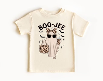 Boo-Jee Ghost Shirt, Leopard Ghost Tee, Ghost Coffee Shirt, Funny Fall Shirt, Ghost Tee, Girly Halloween Gift, Boojee Shirt