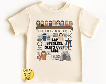 The Greatest Story Ever Told Shirt, Christian Easter Kids Shirt, Bible Stories Jesus Toddler Shirt, Easter Story Toddler or Youth Sweatshirt