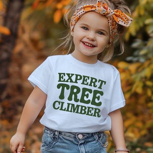Expert Tree Climber Kids T-Shirt - Natural Fleck - Funny Slogan T Shirt - Vacation tee - Girls T-Shirt - Boys T-Shirt - Summer tee