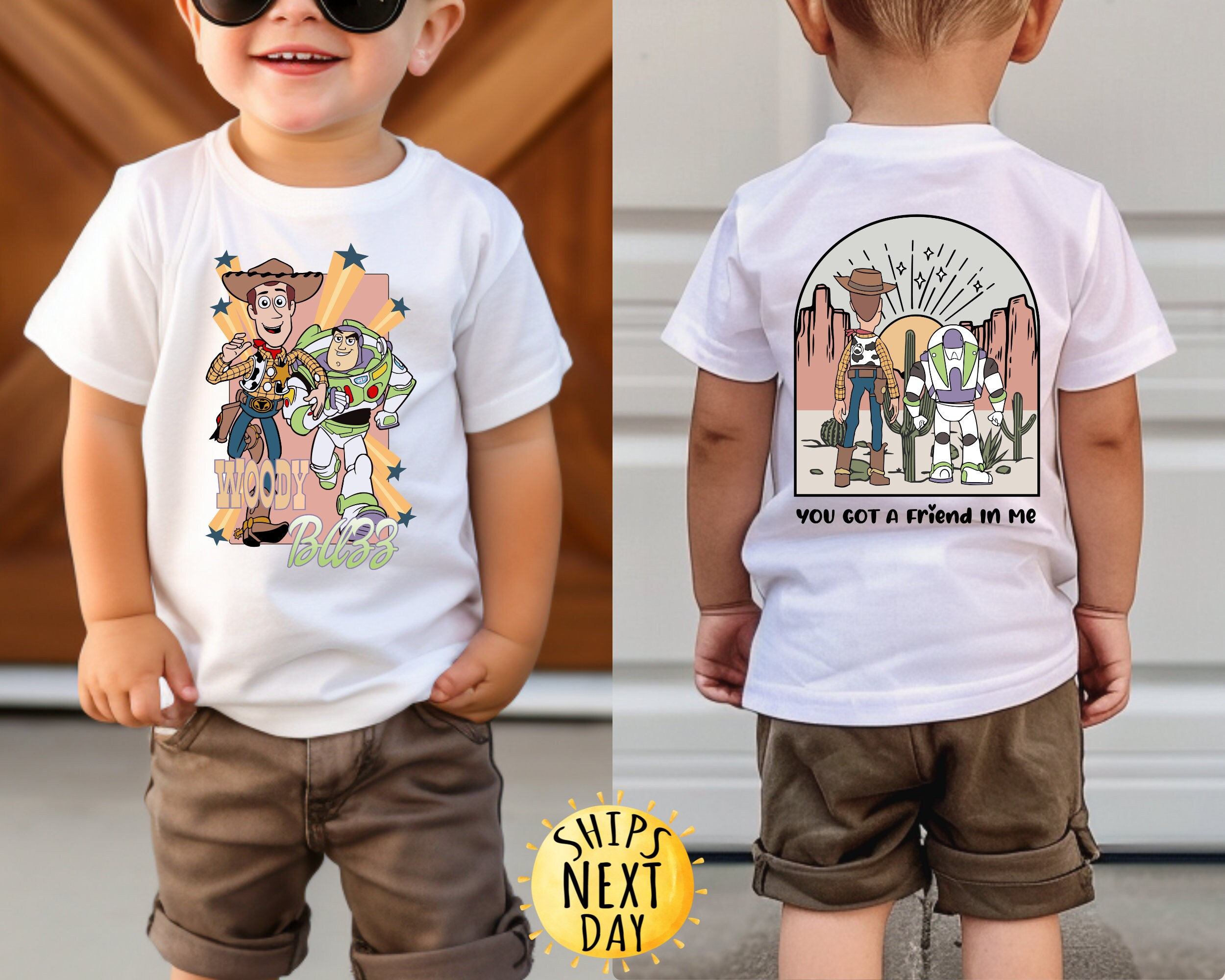 You've Got A Friend In Me Front and Back Kids Shirt, Vacay Mode Shirt, Toy Story Kids Shirt, Disneyland Trip Tee,Toddler or Youth Sweatshirt
