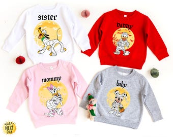 Personalized Disney Halloween Family Shirt, Mickey and Friends Mummy Halloween Shirt, Disney Halloween Custom Shirt, Disney Characters Shirt