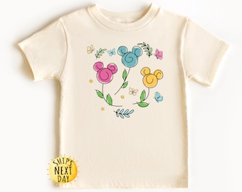 Flower and Garden for Kids Shirt, Mickey Head Shirt, Flower and Garden Festival Toddler Shirt, Disneyland Trip Toddler or Youth Sweatshirt