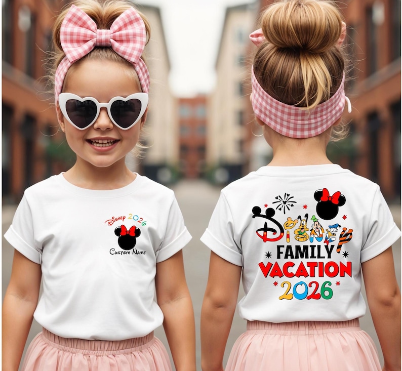 Custom Disney Vacation 2026 Shirt - Disneyworld Trip 2026 Sweatshirt - Disneyland Couple Shirts