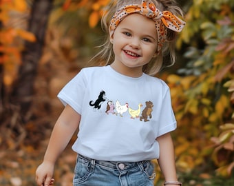 Little Bear Toddler Shirt, Vintage Animal Friends Gift, 90's Cartoons T-Shirt, Little Bear Birthday Kids Tee, Cute Animals TV Series Onesie