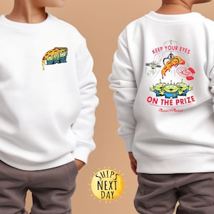 Disney Toy Story Alien T-shirt, Keep Your Eyes On The Prize Sweatshirt, Pixar Green Man Hoodie, WDW Family Trip Tee, Pizza Planet Shirt