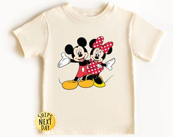Mickey Mouse and Minnie Mouse Kids Shirt, Mickey Toddler Shirt, Disneyland Kids Shirt, Disney Toddler Shirt, Disneyland Trip Tee