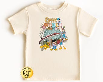 Epcot World Tour Toddler Shirt, Mickey and Friends Kids Shirt, Family Trip Shirt, Disneyland Trip, Toddler or Youth Sweatshirt
