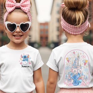 Custom Stitch And Scrump Tea Cup Shirt - Disney Besties Trip T-Shirt - Magic Kingdom Sweatshirt, Disneyland Castle Tee
