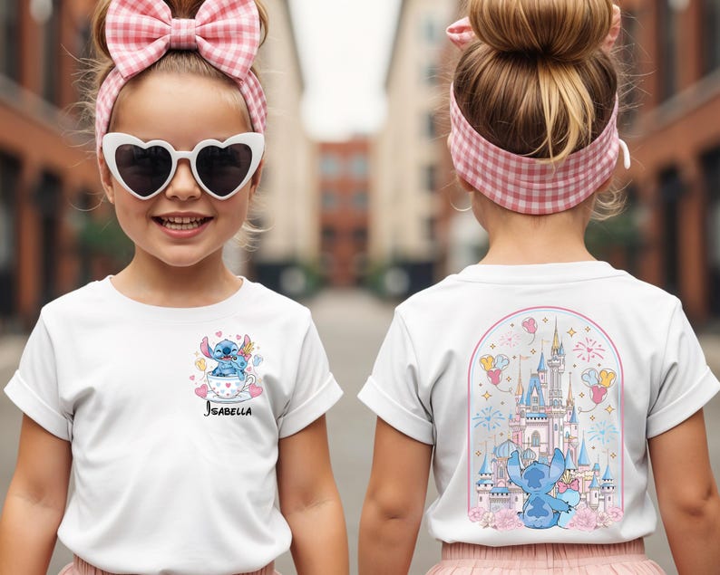 Custom Stitch And Scrump Tea Cup Shirt - Disney Besties Trip T-Shirt - Magic Kingdom Sweatshirt, Disneyland Castle Tee