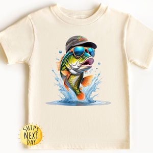 Abstract Colorful Trout In A Row Toddler Shirt, River Fish Species, Fishing With Daddy Tee, Natural Boho Adult, Kids - Toddler & Youth Tee