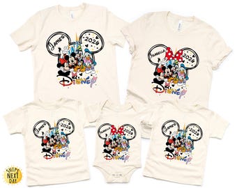 Disney Mickey and Friends 2026 Shirt - Retro Family Vacation Sweatshirt