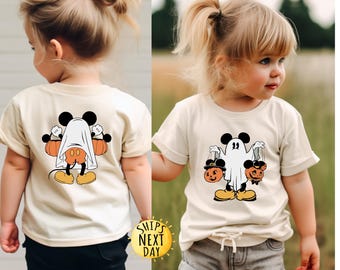 Ghost Mickey Halloween Shirt, Spooky Disney Toddler or Youth Sweatshirt