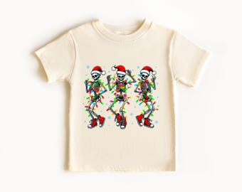 Skeleton Christmas Sweatshirt, Christmas Dancing Skeleton Shirt, Christmas Sweater, Christmas Lights Shirt, Merry Christmas Shirt