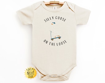 Silly Goose On The Loose Toddler Shirt, Cute Kids Tee