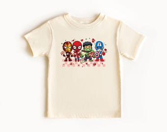 Cute Superhero Valentines Day Sweatshirt, Love Superhero Sweater, Marvel Valentine's Day Shirt, Romantic Hero Shirt, Spiderman Love Shirt